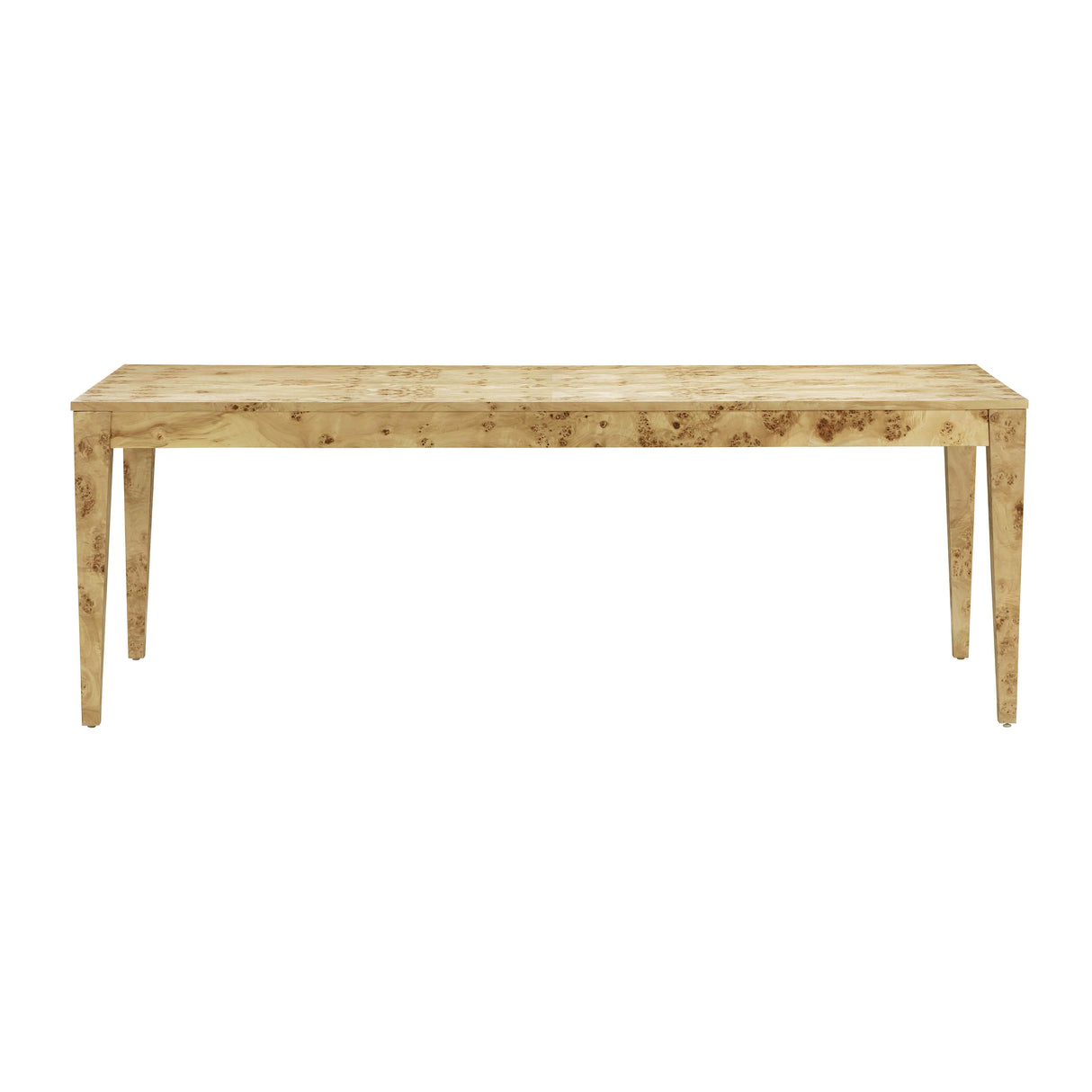 Brandyss Natural Burl 90" Rectangular Dining Table by TOV Furniture at Eve Furniture
