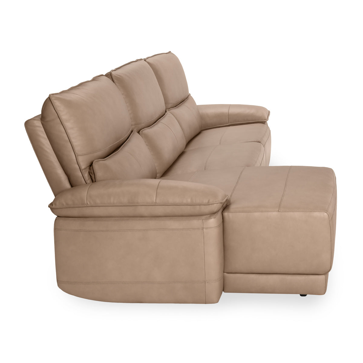Branford 3 Piece Reclining Sectional with LAF Chaise - Camel by Classic Home at Eve Furniture