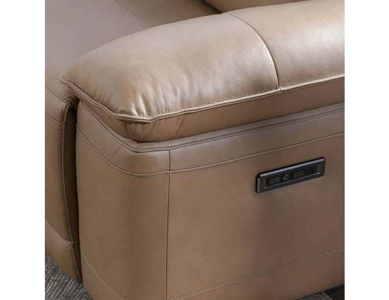Branford Brown Power Recliner Sectional w/LAF Chaise by Classic Home at Eve Furniture