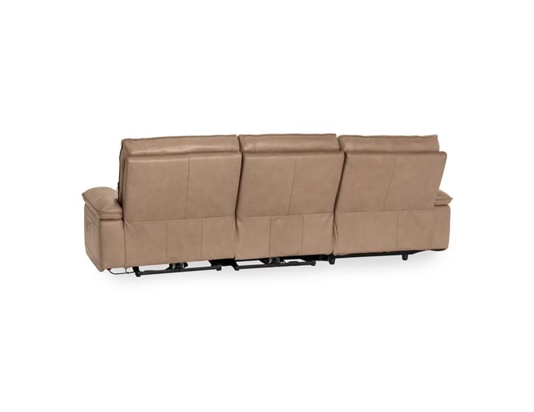 Branford Brown Power Recliner Sectional w/LAF Chaise by Classic Home at Eve Furniture