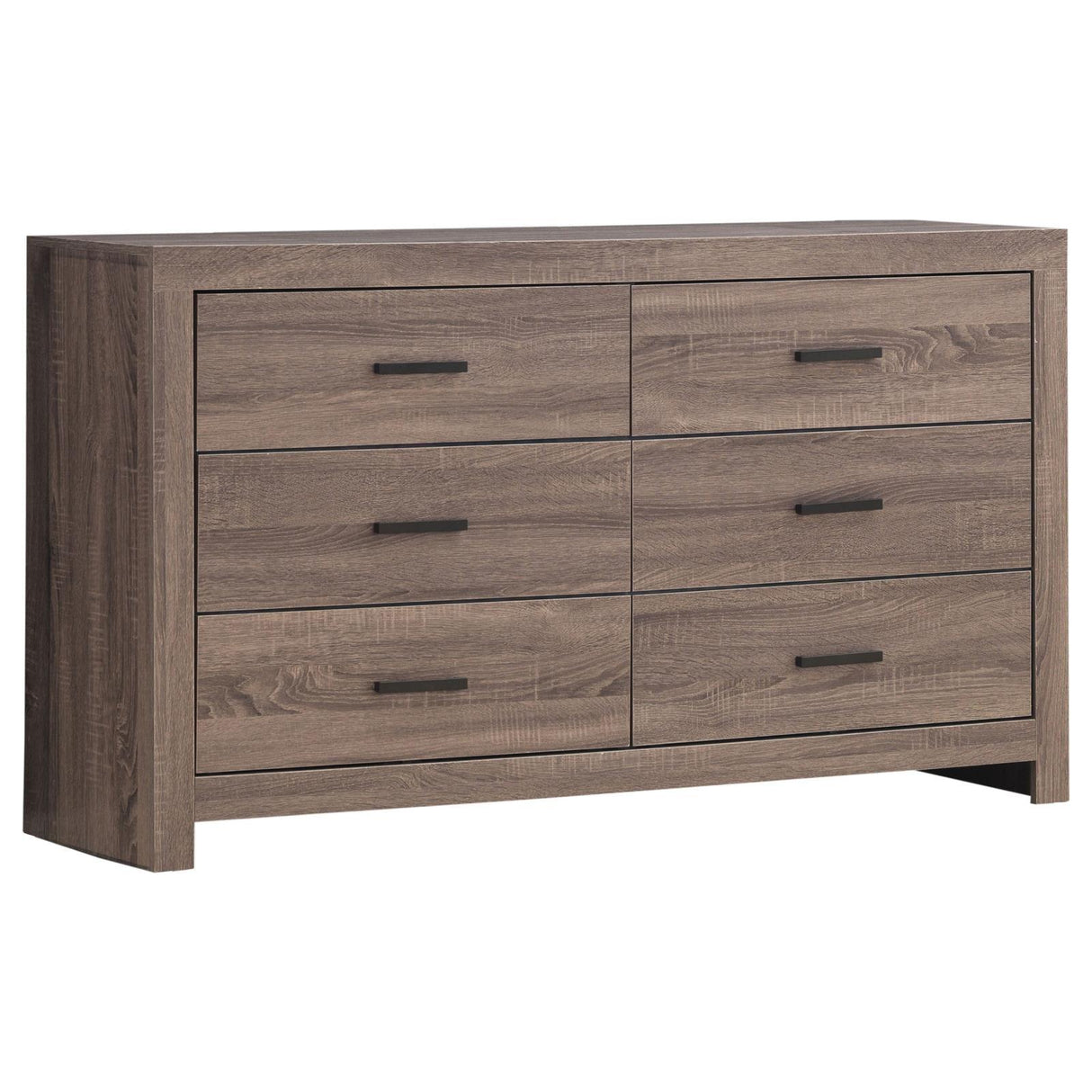 Brantford Barrel Oak 6-Drawer Dresser by Coaster at Eve Furniture