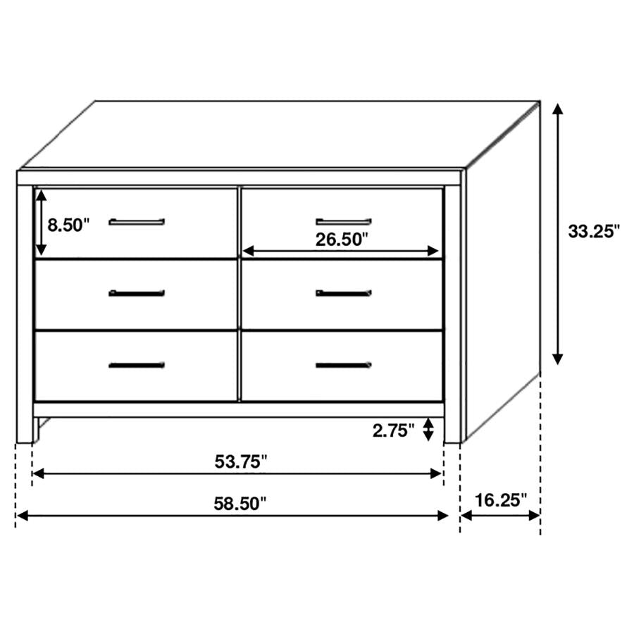 Brantford Coastal White 5-Piece Queen Storage Bedroom Set by Coaster at Eve Furniture