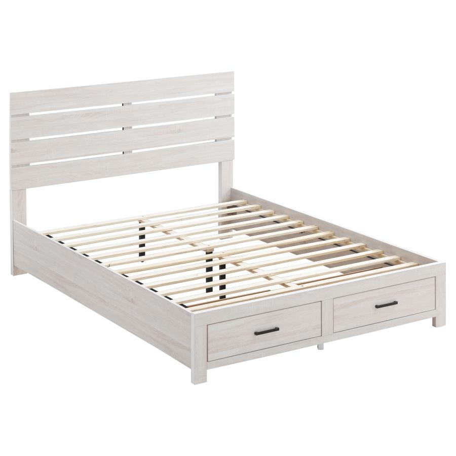 Brantford Coastal White 5-Piece Queen Storage Bedroom Set by Coaster at Eve Furniture