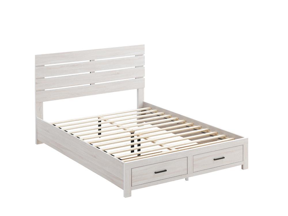 Brantford Coastal White Queen Storage Bed by Coaster at Eve Furniture