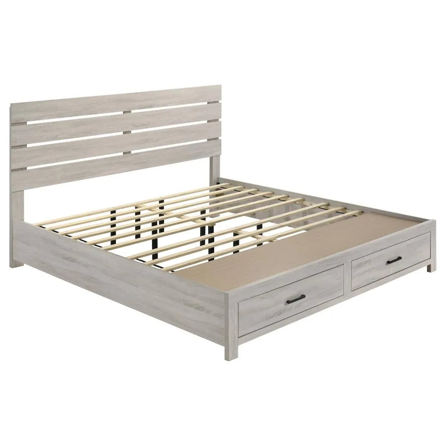 Brantford White 5-Piece Eastern King Bedroom Set by Coaster at Eve Furniture