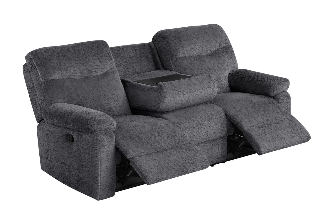 Bravo Gray Fabric Reclining Living Room Set by Happy Homes at Eve Furniture