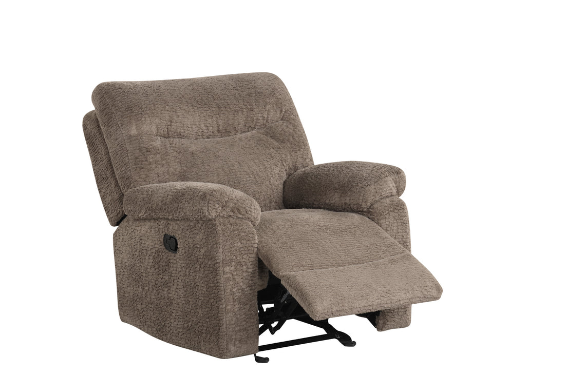 Bravo Mocha Fabric Reclining Living Room Set by Happy Homes at Eve Furniture