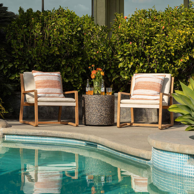 Bravo Outdoor Side Table by Dovetail at Eve Furniture
