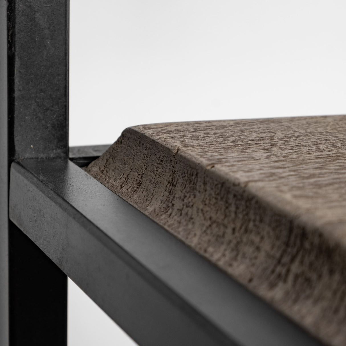 Braxton II Light Brown Wood and Iron Three Shelf Shelving Unit by Mercana at Eve Furniture