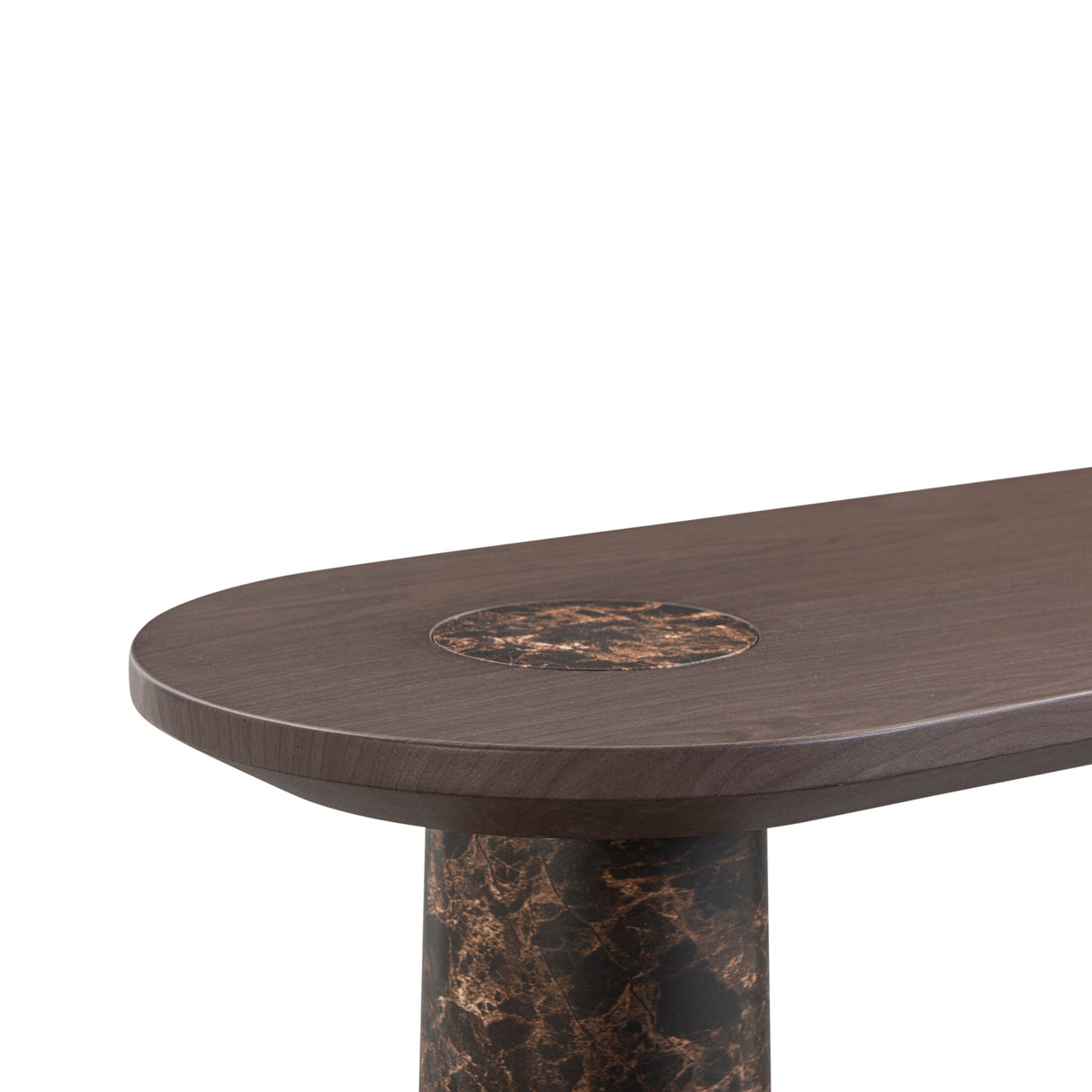 Braya 50" Faux Emperador Marble Console Table by TOV Furniture at Eve Furniture