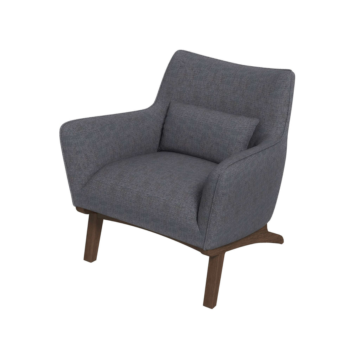 Brayden Mid Century Modern Sea Side Grey Linen Armchair by Ashcroft Furniture at Eve Furniture