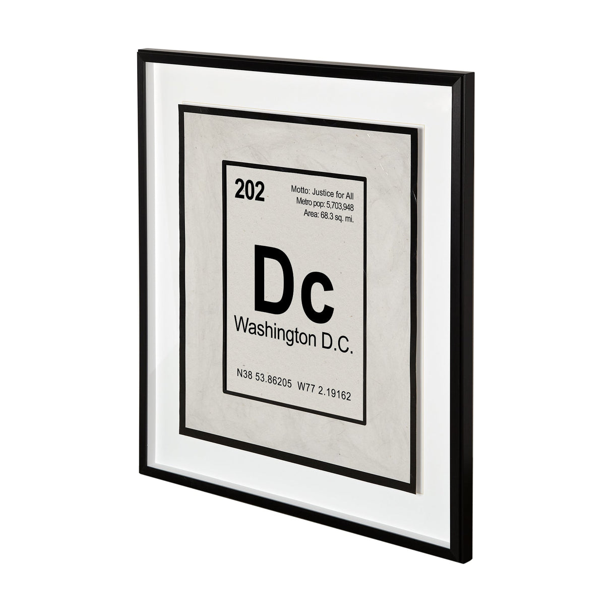 Breaking Washington DC B by THE Studio Hand Embellished Textured Framed Art Print Matted under Glass by Mercana at Eve Furniture