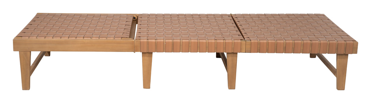 Breath Brown Outdoor Chaise Lounge by Zuomod at Eve Furniture