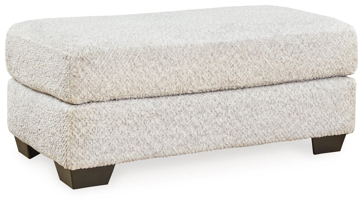 Brebryan Flannel Ottoman by Ashley at Eve Furniture