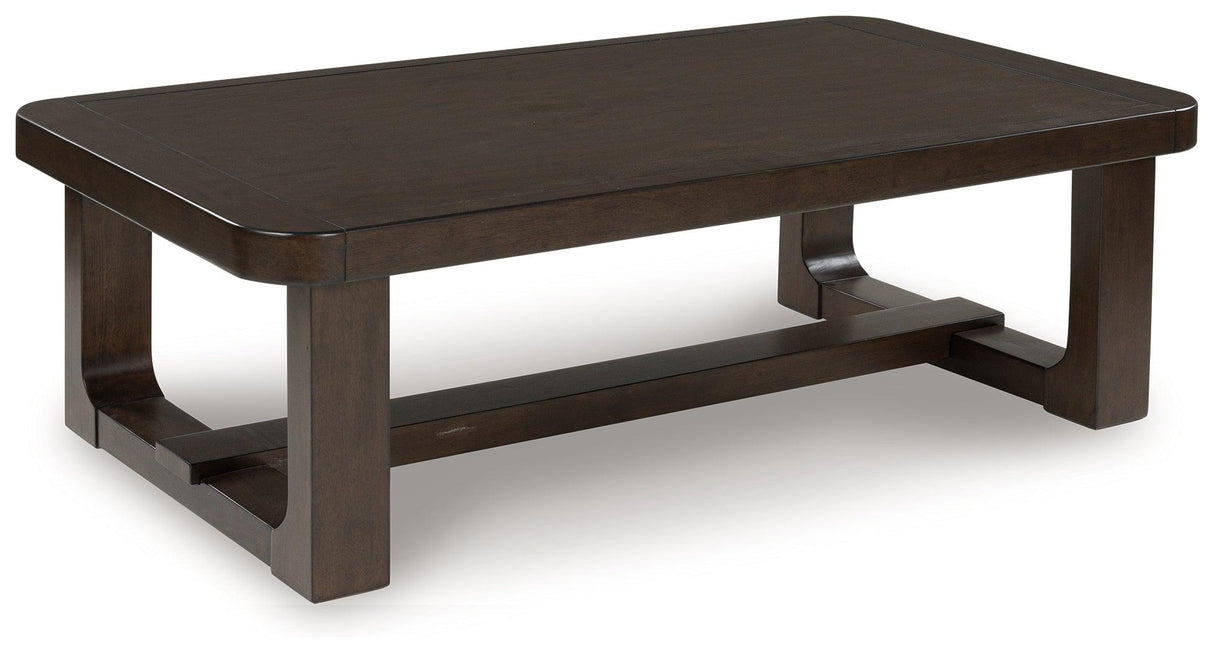 Breckington Dark Brown Coffee Table by Ashley at Eve Furniture