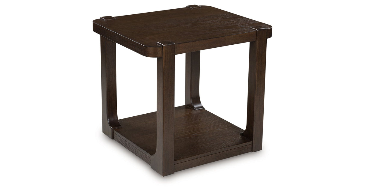 Breckington Dark Brown End Table by ASHLEY FURNITURE at Eve Furniture