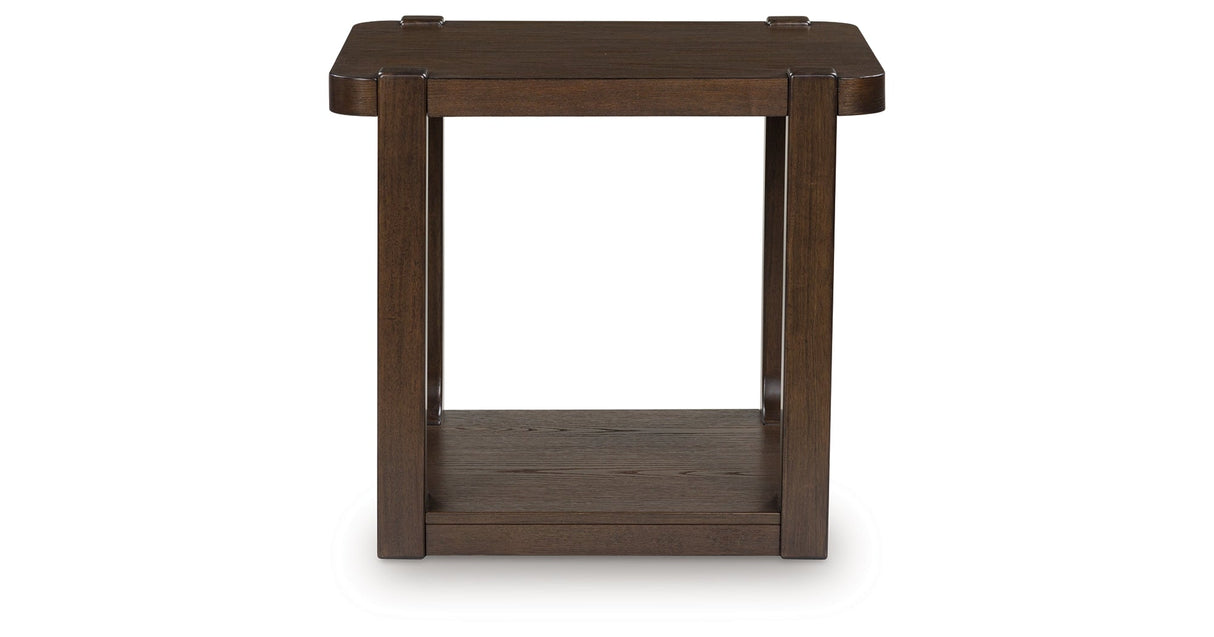 Breckington Dark Brown End Table by ASHLEY FURNITURE at Eve Furniture