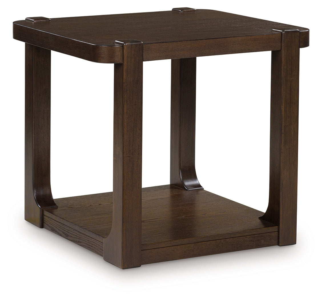Breckington Dark Brown End Table by ASHLEY FURNITURE at Eve Furniture