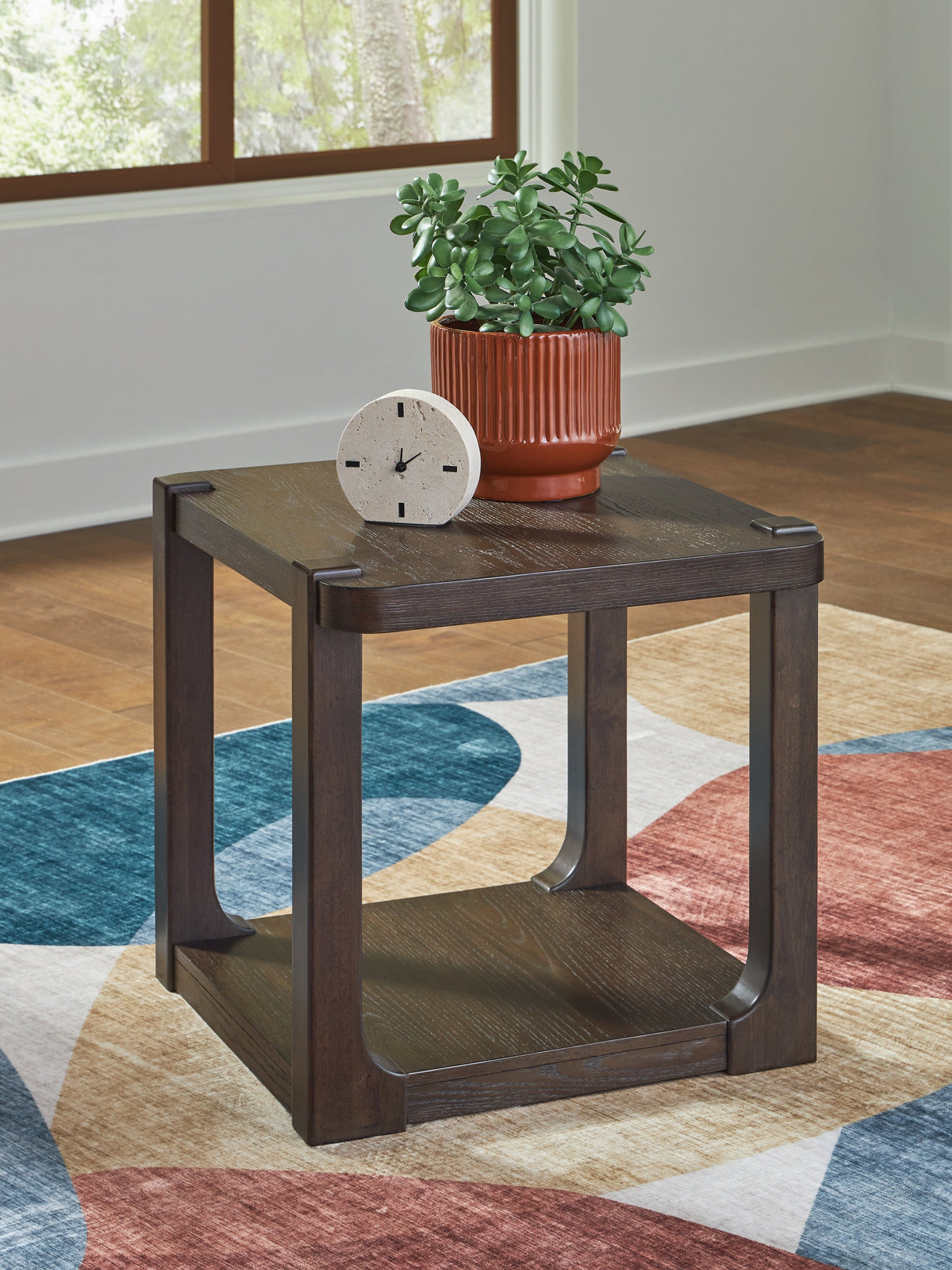 Breckington Dark Brown End Table by ASHLEY FURNITURE at Eve Furniture