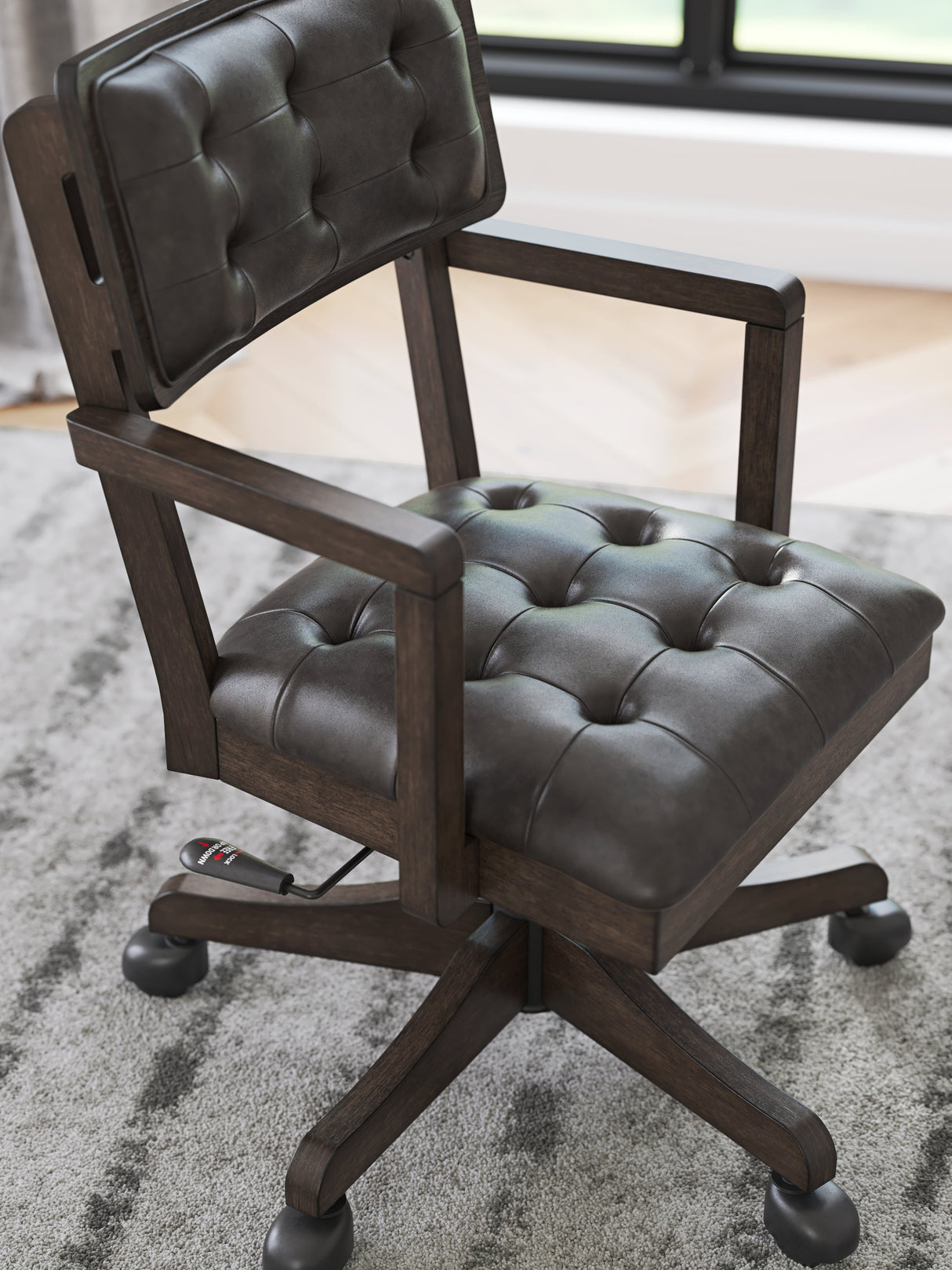 Breckington Dark Brown Home Office Desk Chair by ASHLEY FURNITURE at Eve Furniture