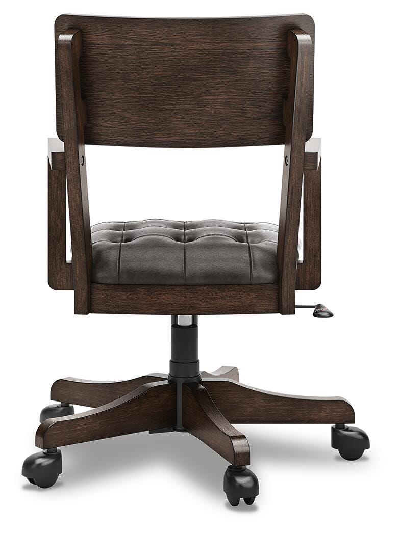 Breckington Dark Brown Home Office Desk Chair by ASHLEY FURNITURE at Eve Furniture