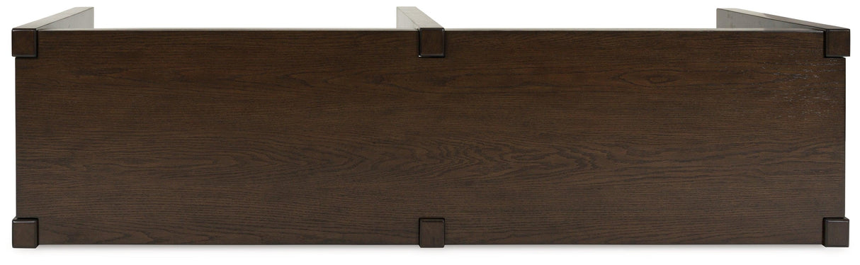 Breckington Dark Brown Sofa Table by Ashley at Eve Furniture
