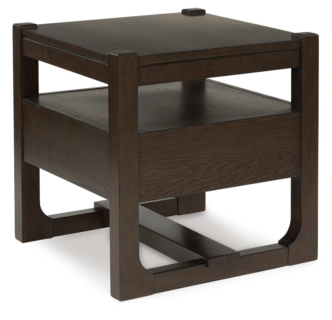 Breckington Dark Brown End Table by Ashley at Eve Furniture