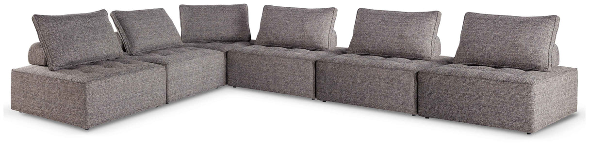 Bree Zee Brown 6-Piece Outdoor Modular Seating by Ashley at Eve Furniture