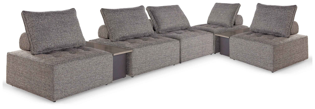 Bree Zee Brown 7-Piece Outdoor Modular Seating by Ashley at Eve Furniture