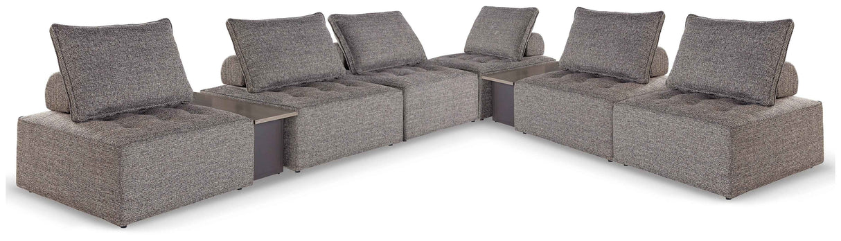 Bree Zee Brown 8-Piece Outdoor Modular Seating by Ashley at Eve Furniture