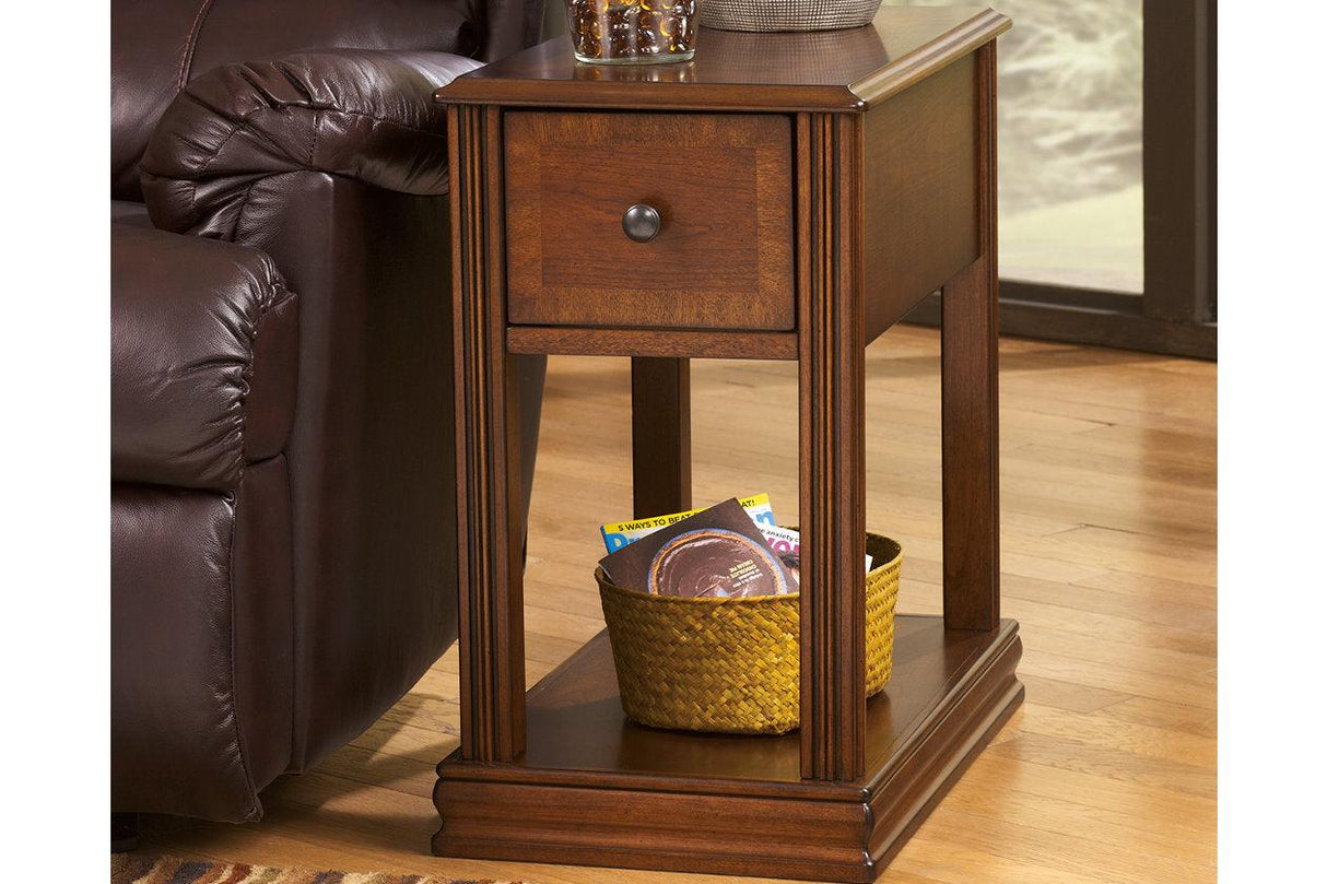 Breegin Brown Chairside End Table by Ashley at Eve Furniture