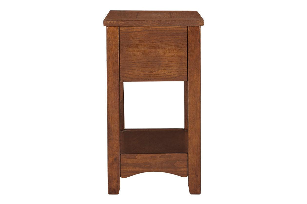 Breegin Brown Chairside End Table by Ashley at Eve Furniture
