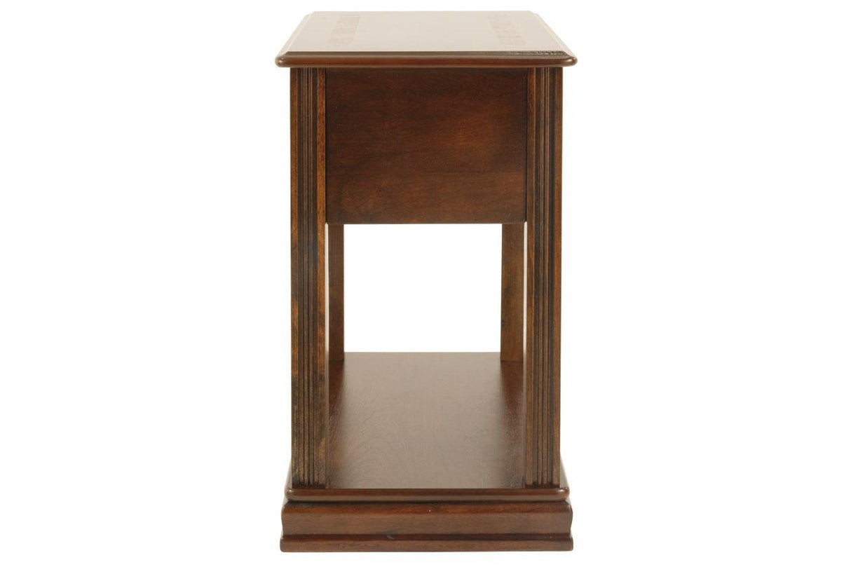 Breegin Brown Chairside End Table by Ashley at Eve Furniture