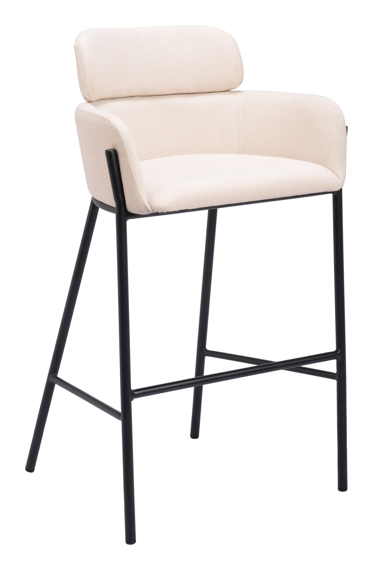 Bremor Beige Barstool by Zuomod at Eve Furniture