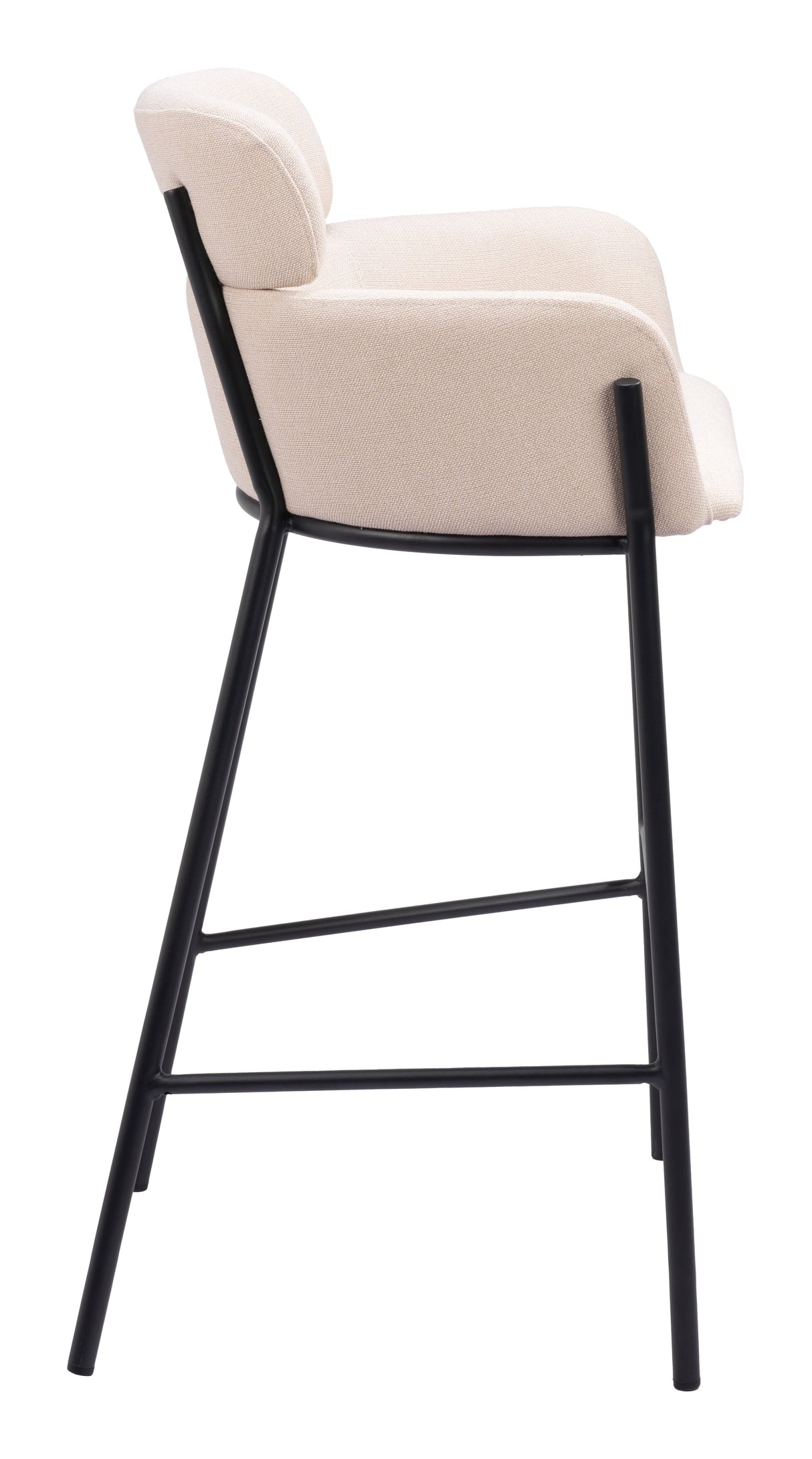 Bremor Beige Barstool by Zuomod at Eve Furniture