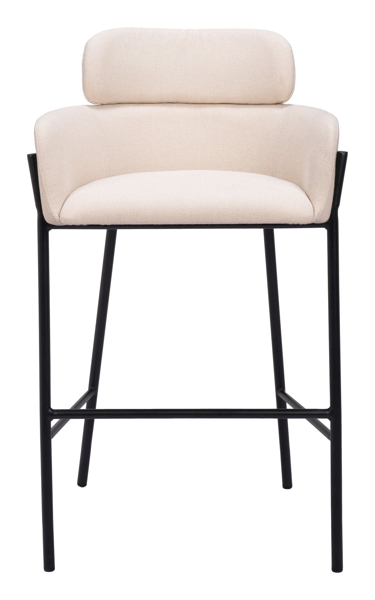 Bremor Beige Barstool by Zuomod at Eve Furniture