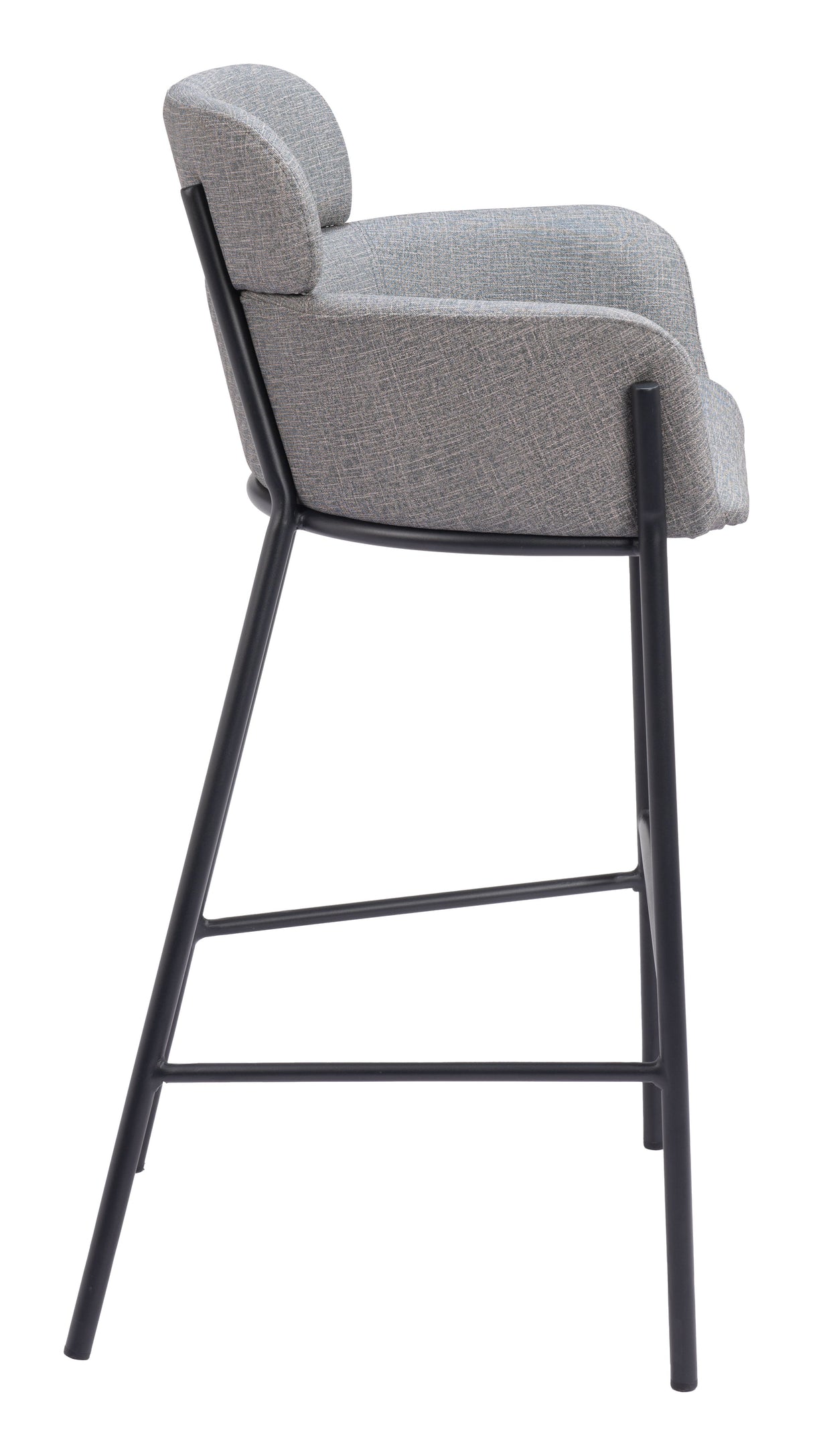 Bremor Slate Gray Barstool by Zuomod at Eve Furniture