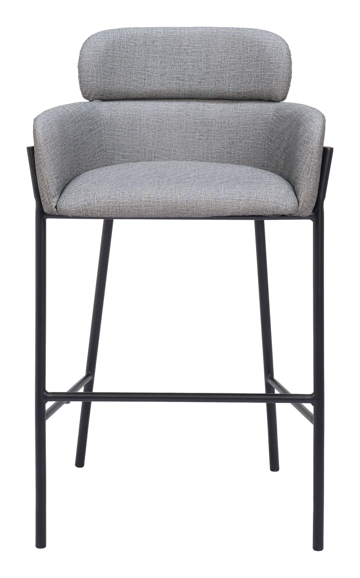 Bremor Slate Gray Barstool by Zuomod at Eve Furniture