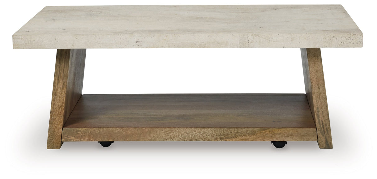 Brendalhouse Light Brown Coffee Table by Ashley at Eve Furniture