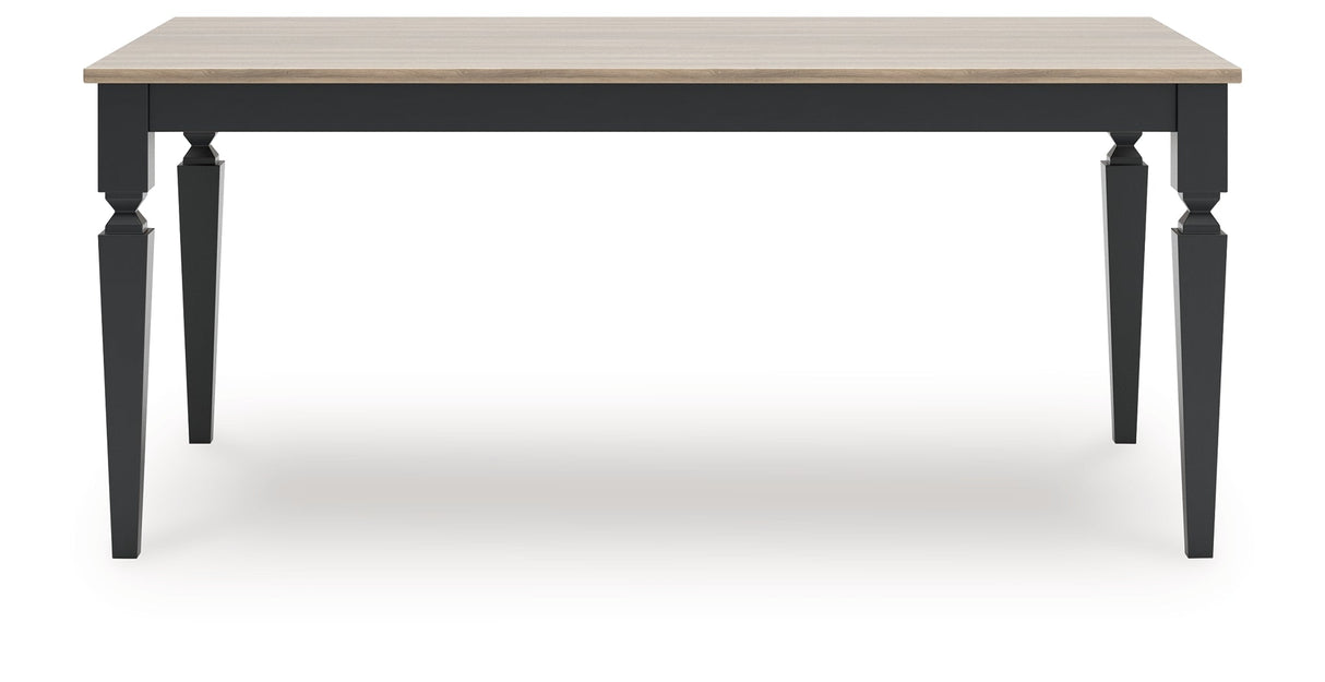 Brenkerton Grayish Brown/Black Dining Table by Ashley at Eve Furniture