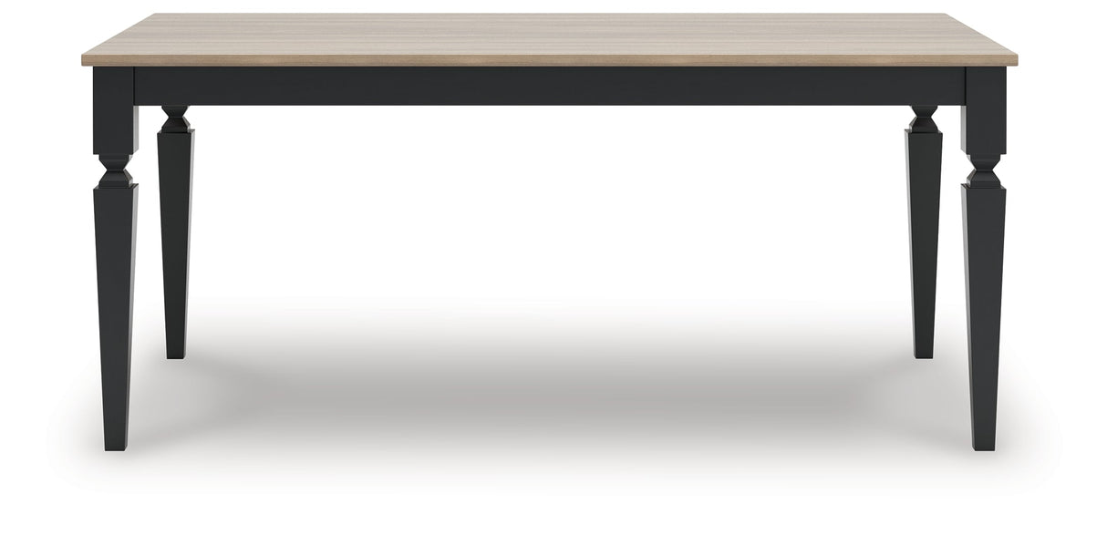Brenkerton Grayish Brown/Black Dining Table by ASHLEY FURNITURE at Eve Furniture
