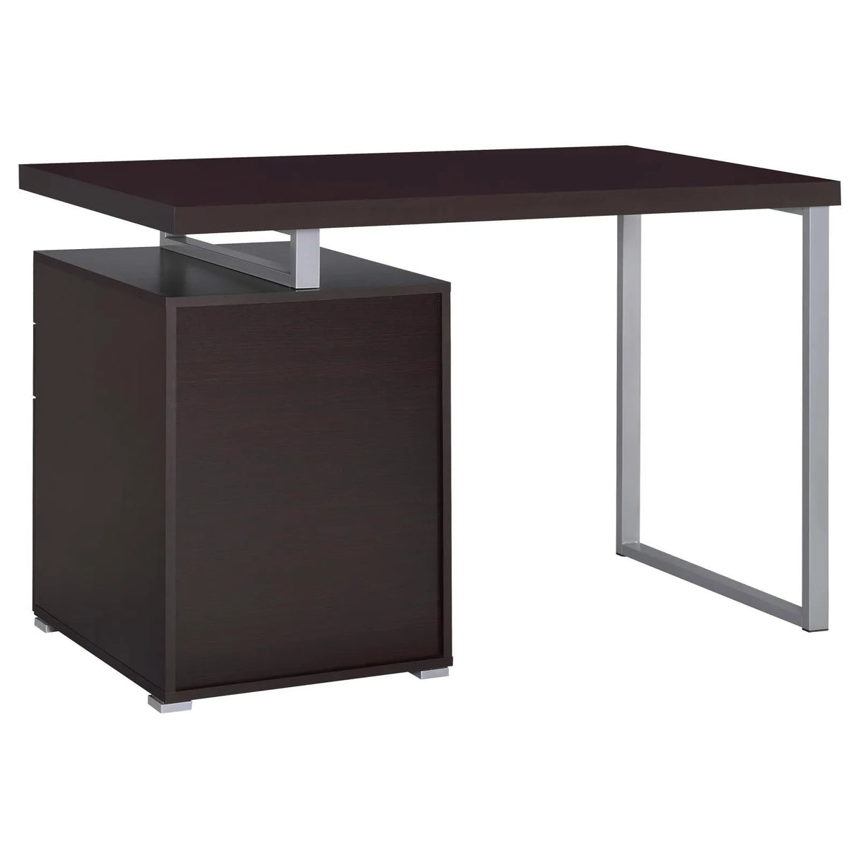 Brennan Cappuccino 3-Drawer Office Desk by Coaster at Eve Furniture
