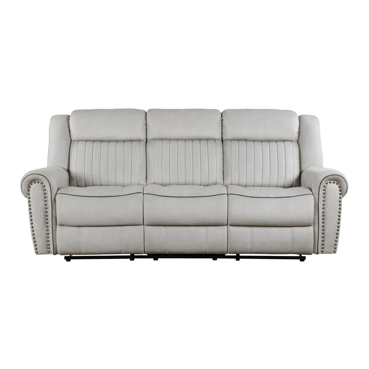 Brennen Mist Double Reclining Sofa by Homelegance at Eve Furniture