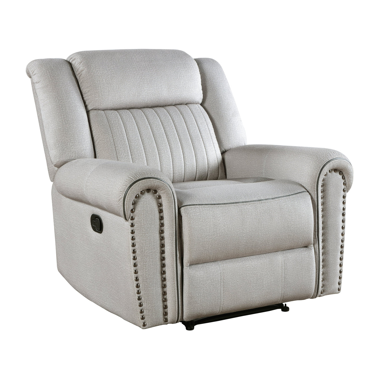 Brennen Mist Reclining Chair by Homelegance at Eve Furniture