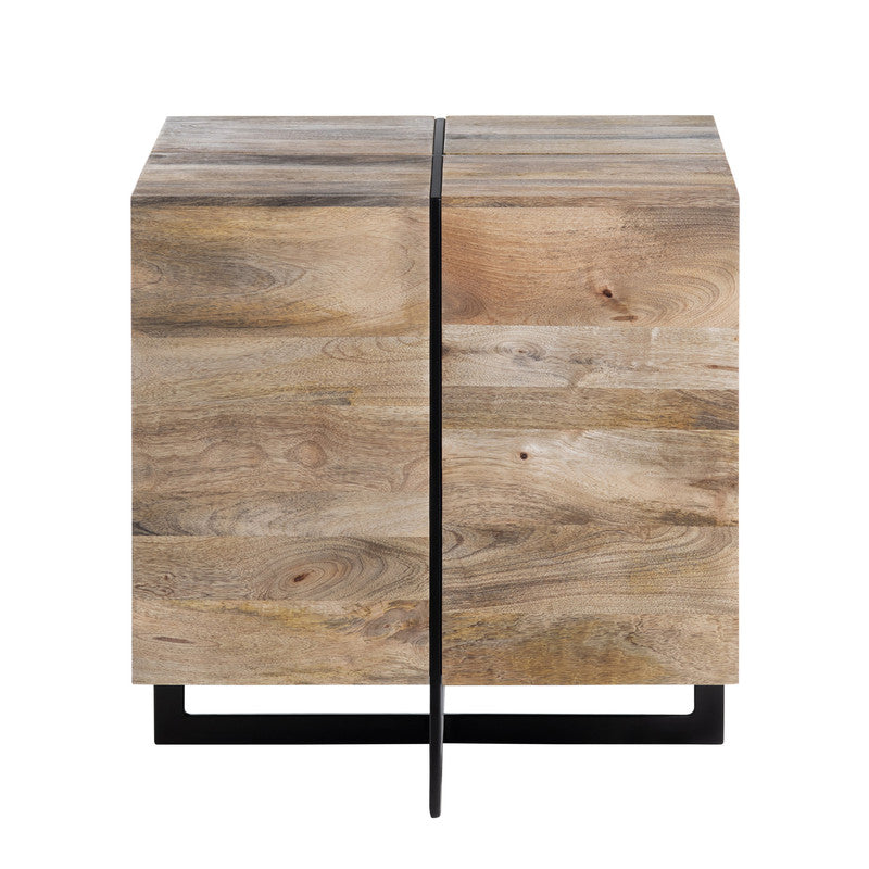 Brennon Brown/Black End Table by Crestview at Eve Furniture
