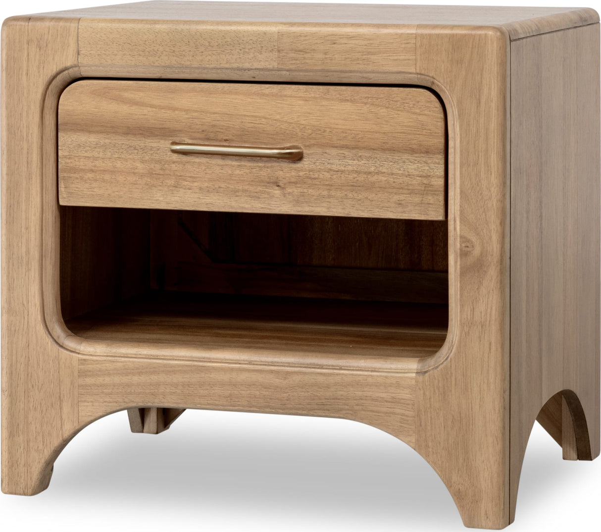 Brentwood Brioche One Drawer Nightstand w/CM by Modus Furniture at Eve Furniture