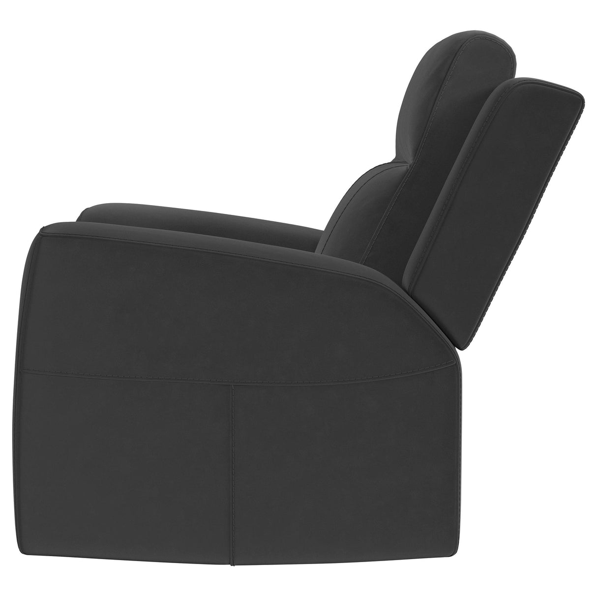 Brentwood Dark Charcoal Upholstered Recliner Chair by Coaster at Eve Furniture