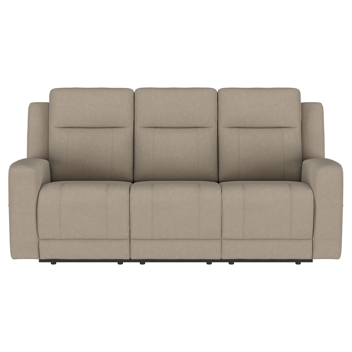 Brentwood Taupe Upholstered Manual Reclining Living Room Set by Coaster at Eve Furniture