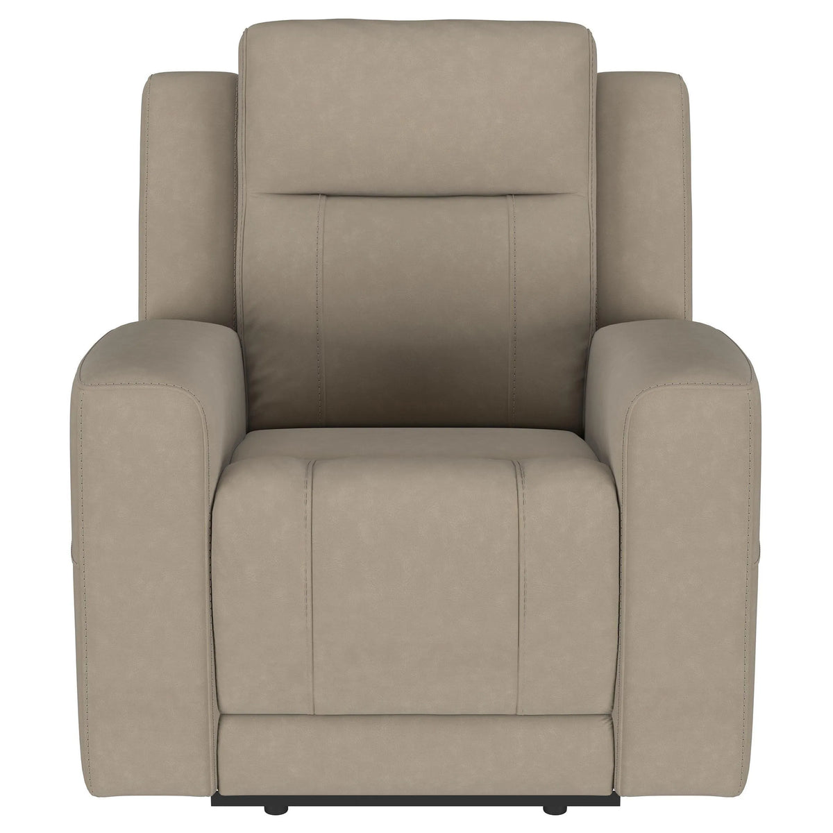 Brentwood Taupe Upholstered Recliner Chair by Coaster at Eve Furniture