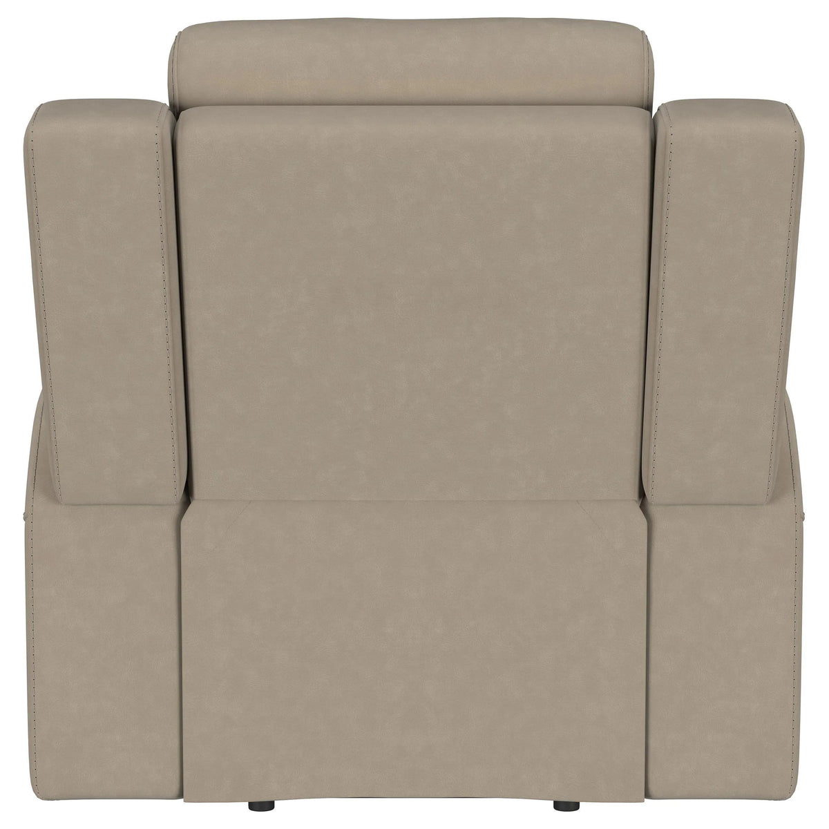 Brentwood Taupe Upholstered Recliner Chair by Coaster at Eve Furniture